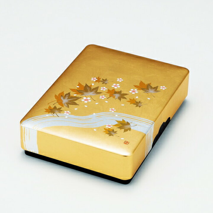 楽天市場 金箔屋さくだ 加伏文庫 春秋ひらり 金沢箔工芸品 文庫入れ ギフト包装 熨斗 対応 小物入れ 金箔屋さくだ