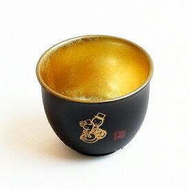 金箔 漆塗り 干支 ぐい呑み 「巳年」 工芸品 お祝い 父の日 母の日 贈り物 お正月 お祝い事 年賀