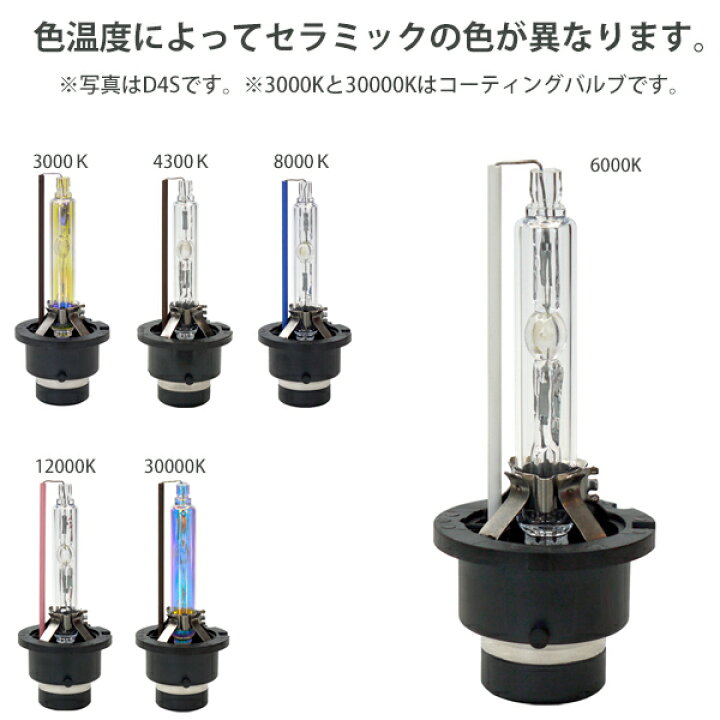 楽天市場】送料無料 HID D4S D4K 2個 セット 純正 交換 バルブ 