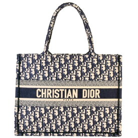 クリスチャンディオール Christian Dior ブックトート ミディアムバッグ オブリーク エンブロイダリー M1296ZRIW_M928【中古】