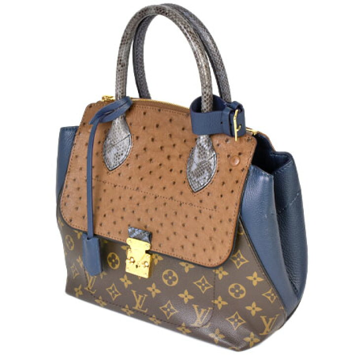 楽天市場】ルイヴィトン LOUIS VUITTON エキゾチックトートPM ネイビー 