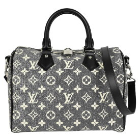 【お買い物マラソン!ポイント2倍!クーポン利用で最大3万円オフ!4/25～4/27】ルイヴィトン LOUIS VUITTON スピーディ・バンドリエール 25 ハンドバッグ モノグラムジャガード デニム M21464【中古】