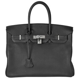 【楽天スーパーSALE対象商品 最大50%OFF!＆P2倍!+3万円Offクーポン 6/4～6/11】エルメス HERMES バーキン35 トゴ シルバー金具 □H刻印(2003年製造) グラファイト ハンドバッグ【中古】