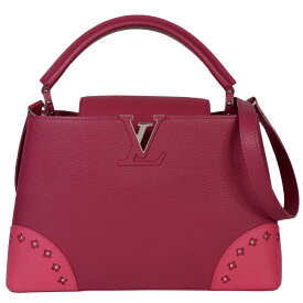 【楽天スーパーSALE対象商品 最大50%OFF!＆P2倍!+3万円Offクーポン 6/4～6/11】ルイヴィトン LOUIS VUITTON カプシーヌ PM ショルダーバッグ ショルダーストラップ付 2WAY ハンドバッグ トリヨンレザー シルバー金具 パープル系【中古】