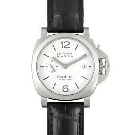 パネライ PANERAI PAM01371 ルミノール クアランタ Y番(2022年製造) 腕時計 自動巻 ホワイト文字盤 デイト スモールセコンド メンズ【中古】