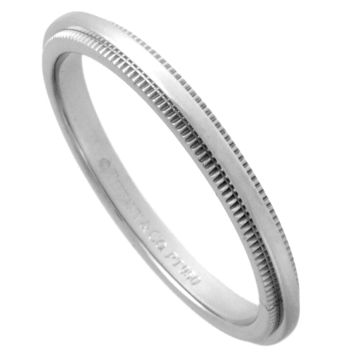 楽天市場】ティファニー Tiffany&Co. ミルグレイン リング 指輪 約12.5 