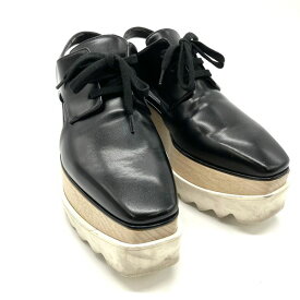 【楽天スーパーSALE!ポイント2倍!6/4～6/11】ステラマッカートニー Stella McCartney SCARPA FELIK エリス レースアップ サンダル フェイクレザー 412263 ブラック【中古】