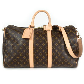 【楽天スーパーSALE!ポイント2倍!クーポン利用で最大3万円オフ!6/4～6/11】ルイヴィトン LOUIS VUITTON キーポル バンドリエール 45 ボストンバッグ モノグラム キャンバス ヌメ革 M41418 MB2103【中古】