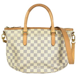 【楽天スーパーSALE!ポイント2倍!クーポン利用で最大3万円オフ!6/4～6/11】ルイヴィトン LOUIS VUITTON リヴィエラPM ハンドバッグ 2WAY ダミエ アズール N48250 ホワイト FL2144【中古】