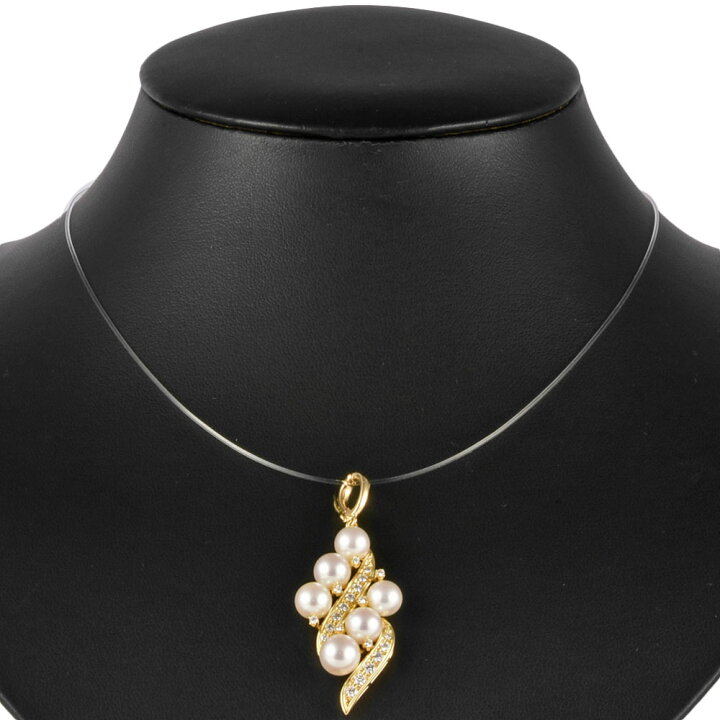 楽天市場】ミキモト MIKIMOTO ペンダントトップ ダイヤモンド K18YG 