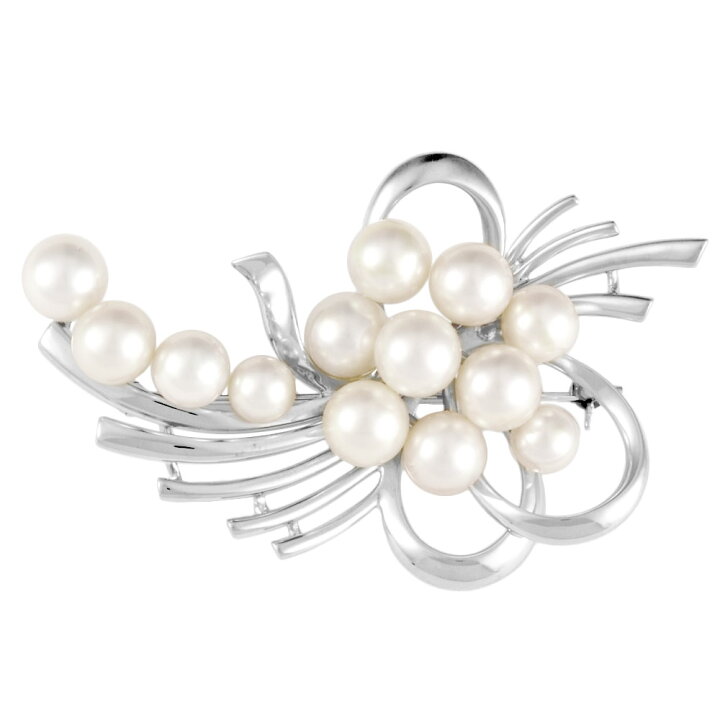 楽天市場】ミキモト MIKIMOTO ブローチ K18WG アコヤ真珠 パール 5.5 