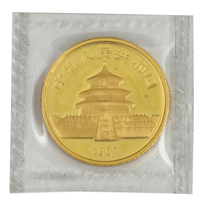 楽天市場】パンダ金貨 25元 1987年 純金 7.7g 1/4oz 金貨 ゴールド K24  