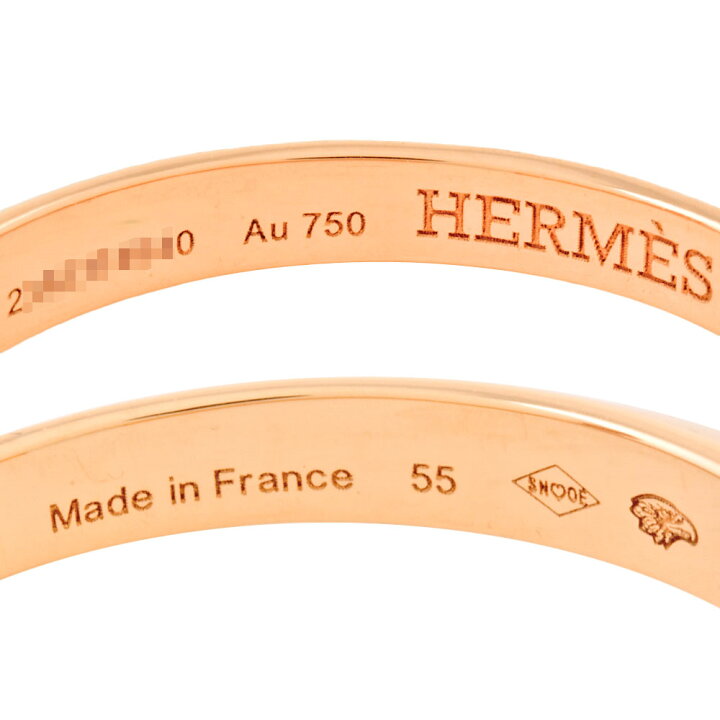 楽天市場】エルメス HERMES クルー ド フォルジュ PM リング 指輪  