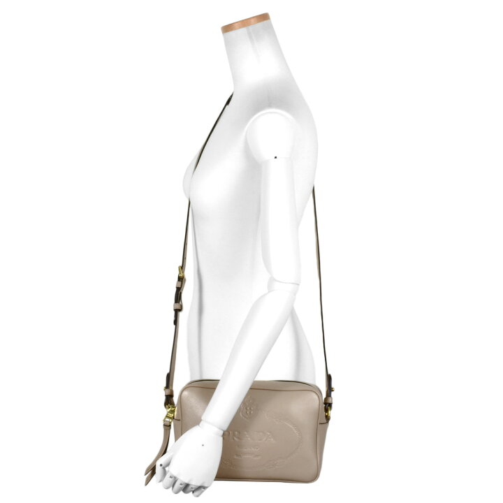 楽天市場】プラダ PRADA ショルダーバッグ カーフ 1BH089 ベージュ 