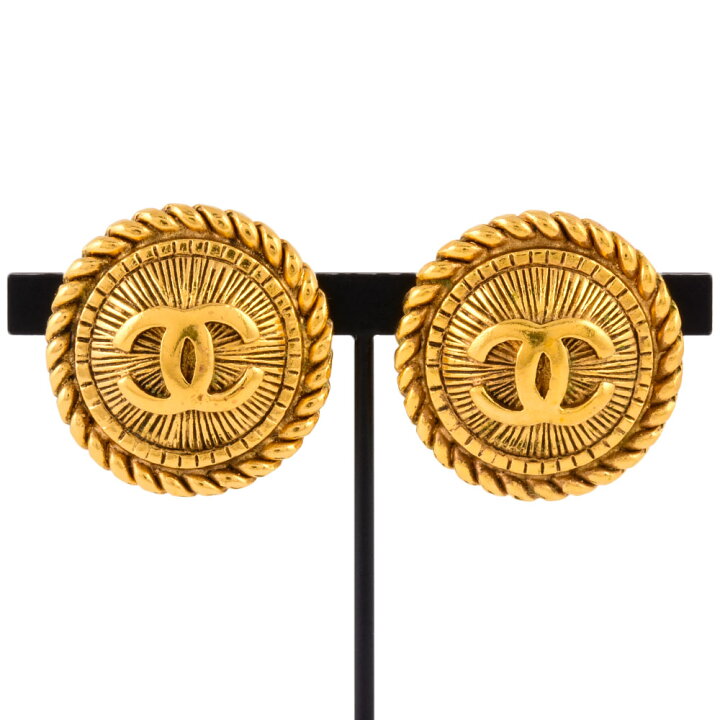 楽天市場】シャネル CHANEL CC ココマーク ラウンド イヤリング 2343 