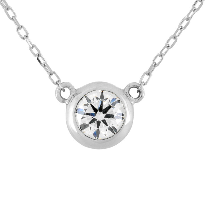 楽天市場】ラボグロウン ダイヤモンド ネックレス 0.3ct Pt900/850 