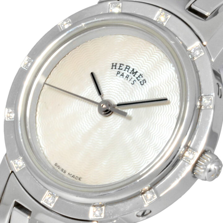 楽天市場】エルメス HERMES CL4.230 クリッパー ナクレ 腕時計 