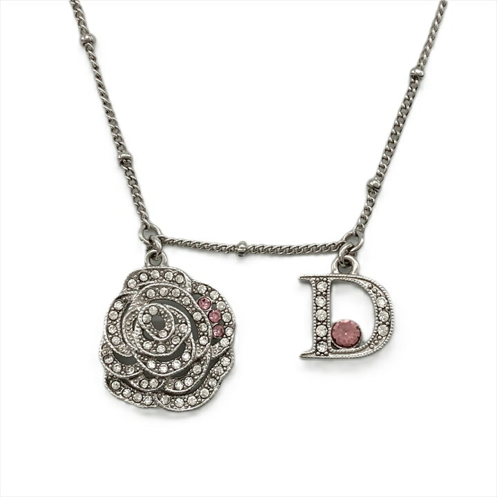 楽天市場】ディオール Dior フラワーモチーフ ネックレス メタル 