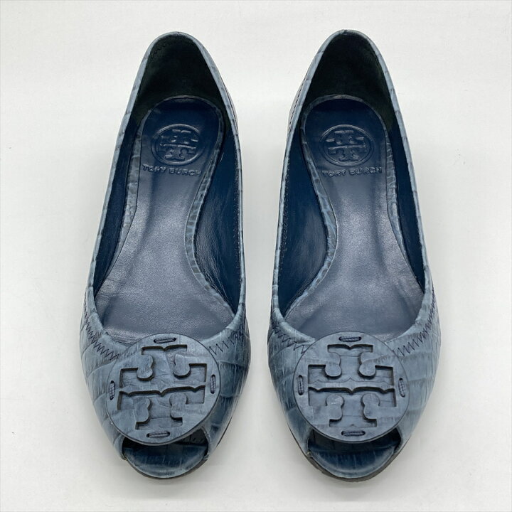 楽天市場】トリーバーチ Tory Burch オープントゥ パンプス ブルー  