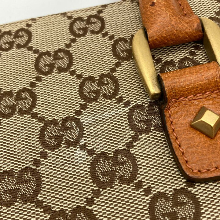 楽天市場】グッチ GUCCI トートバッグ GGキャンバス レザー 120895 
