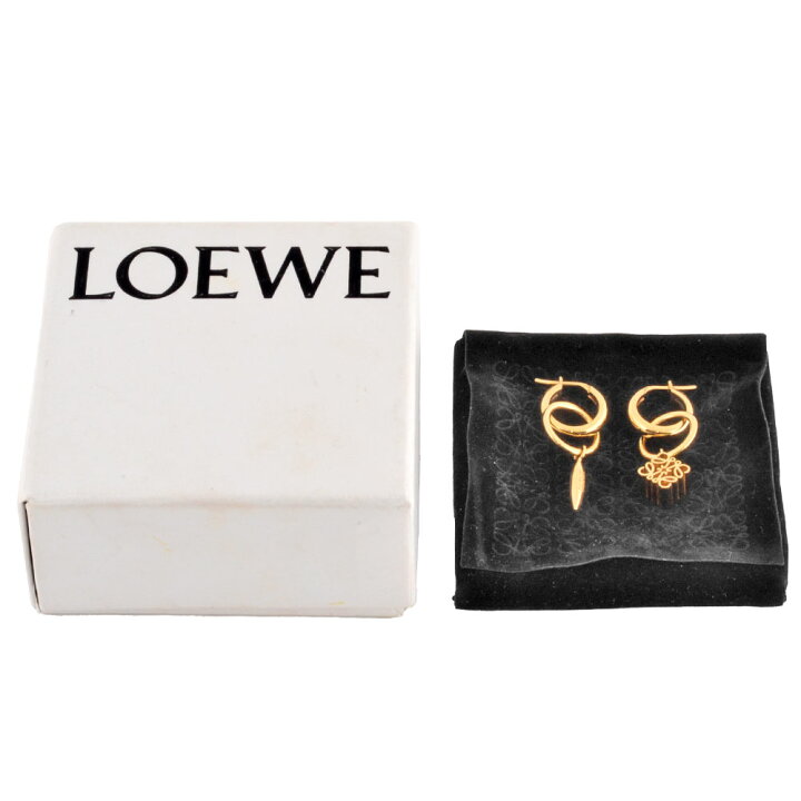楽天市場】ロエベ LOEWE アナグラム アシンメトリー ピアス 真鍮 
