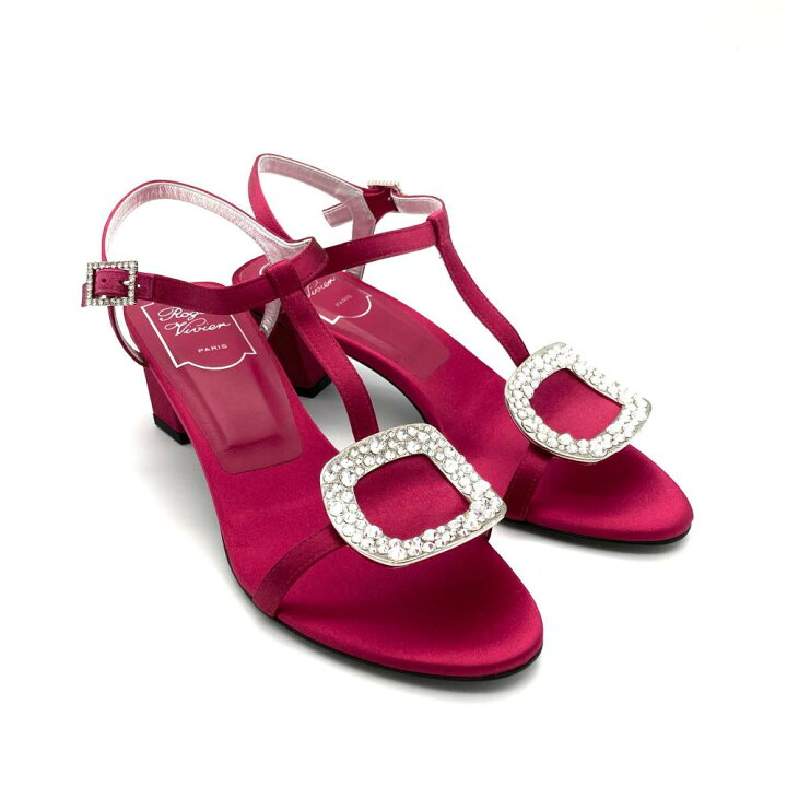 楽天市場】ロジェヴィヴィエ Roger vivier ビジュー サンダル サテン 