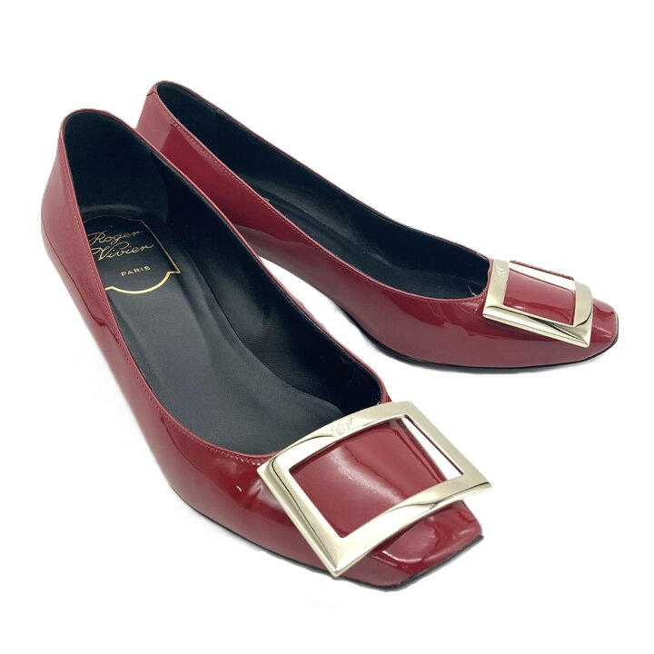 楽天市場】ロジェヴィヴィエ ROGERVIVIER パンプス パテントレザー 