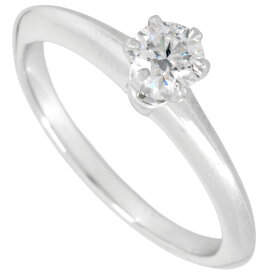 ティファニー Tiffany&Co. ソリティア リング 指輪 ダイヤモンド 0.20ct 約6号 Pt950 3.2g【中古】
