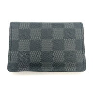 ルイヴィトン LOUIS VUITTON オーガナイザー ドゥ ポッシュ カードケース ダミエ グラフィット N63075 名…
