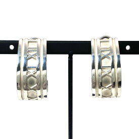ティファニー Tiffany&Co. アトラス フープ ピアス SV925 19.2g シルバー ユニセックス【中古】