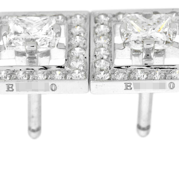 楽天市場】ブシュロン BOUCHERON アバ スクエア ピアス ダイヤモンド  