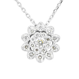 ポンテヴェキオ Ponte Vecchio ロマンティックチュチュ ダイヤモンド 0.16ct ネックレス Pt999/Pt850【中古】