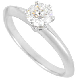 ティファニー Tiffany&Co ダイヤモンド 0.37ct(G/VVS2) ソリティア リング Pt950 #7【中古】