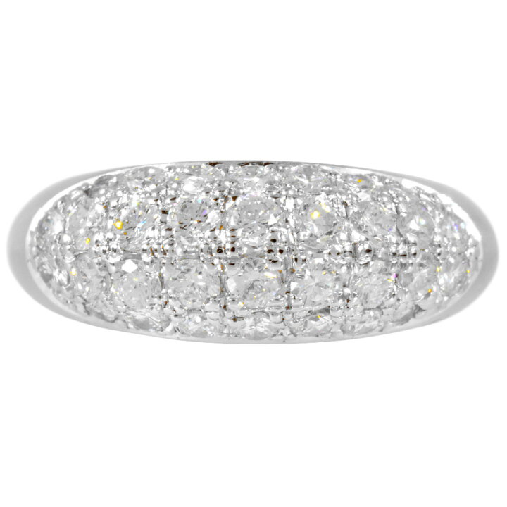 楽天市場】田崎真珠 TASAKI パヴェ ダイヤモンド 1.07ct リング Pt900 
