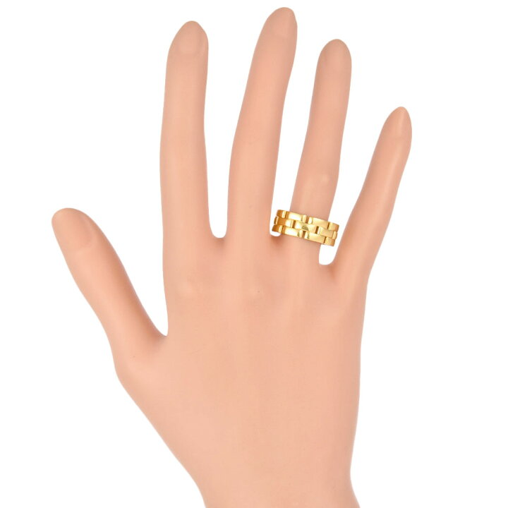 楽天市場】カルティエ Cartier マイヨン パンテール 3ロウ リング 