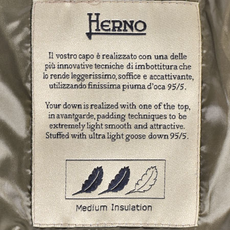 ヘルノ HERNO ダウンジャケット サイズ42 カーキ 21336-DP-12017-8900【中古】 | ゴールドプラザ楽天市場店
