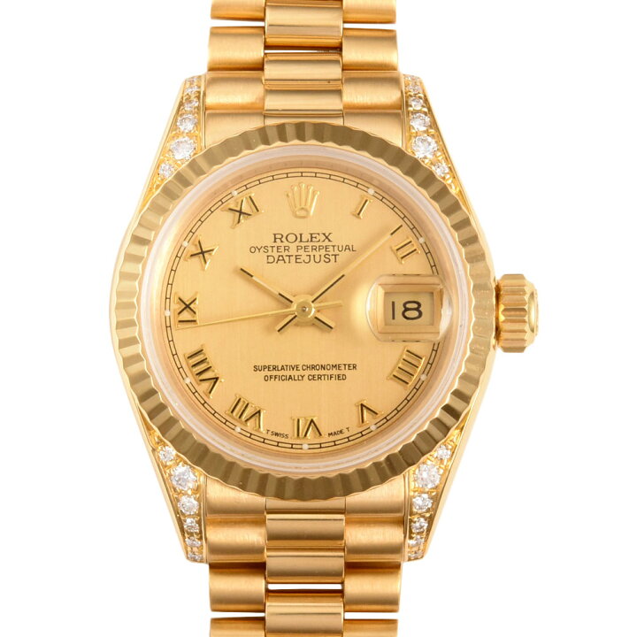 楽天市場】ロレックス ROLEX デイトジャスト 69238 金無垢 ラグダイヤ 