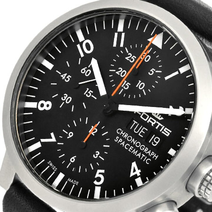 楽天市場】フォルティス FORTIS スペースマティック クロノグラフ SS 