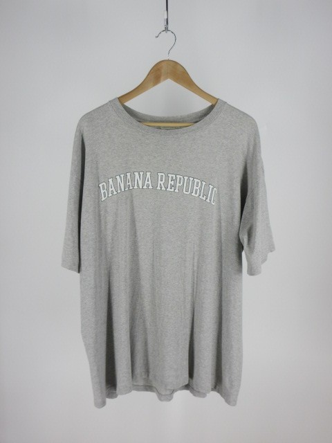 人気ブランド多数対象 中古 BANANA REPUBLIC バナナリパブリック 90's XL USA製 店舗 Size rf ロゴプリントTシャツ
