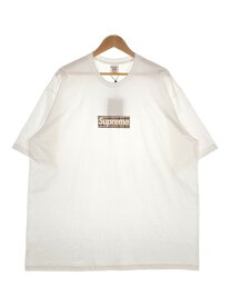 SUPREME シュプリーム × BURBERRY バーバリー 22SS Box Logo Tee ボックスロゴ Tシャツ ホワイト Size XXL【中古】 rf