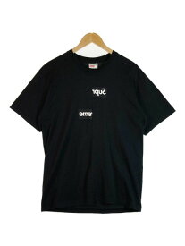 Supreme×COMME des GARCONS SHIRT Split Box Logo Tee 18AW シュプリーム×コムデギャルソン ボックスロゴTシャツ ブラック sizeM【中古】rm