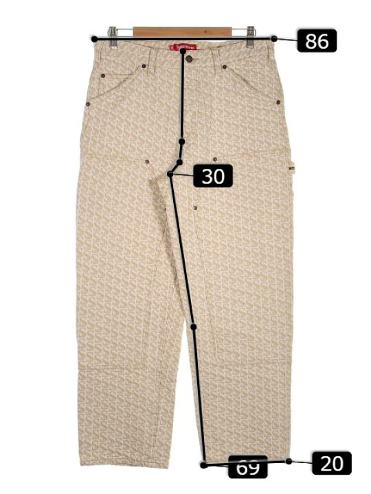 楽天市場】SUPREME シュプリーム 21AW Monogram Double Knee Denim 