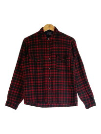 PENDLETON ペンドルトン 50’s フランネル チェックシャツ レッド系 size15ハーフ 15・1/2【中古】 rm