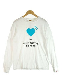 HUMAN MADE ヒューマンメイド BLUE BOTTLE COFFEE ロングTシャツ ホワイト sizeS【中古】 rm