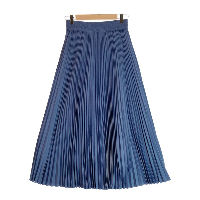 楽天市場】HYKE ハイク ロングプリーツスカート ブルー size2（M