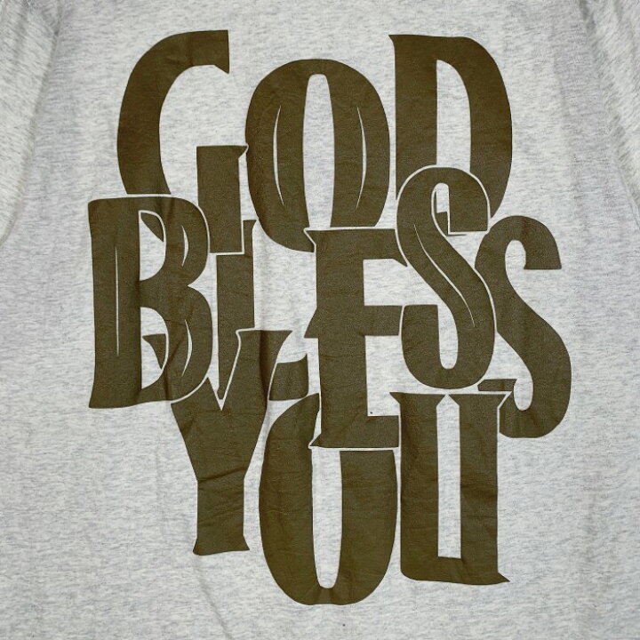 楽天市場】GOD BLESS YOU ゴッドブレスユー プリントTシャツ 杢グレー  