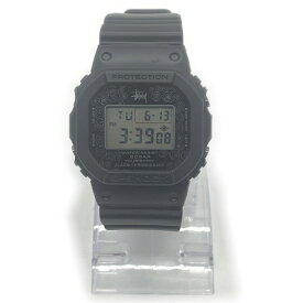 CASIO カシオ G-SHOCK デジタル クォーツ腕時計 STUSSY ステューシー 08SS 25周年 DW-5000ST ブラック【中古】 rf