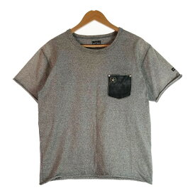 Schott ショット LEATHER POCKET ONE STAR Tシャツ 半袖 グレー sizeXL【中古】 rm