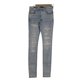 AMIRI アミリ Crystal Thrasher Jeans クリスタル ストレッチジーンズ デニム USED加工 インディゴ Size 31【中古】 rf