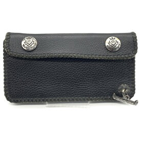 GABOR Gaboratory ガボラトリー PLAIN BIKER'S WALLET プレーンバイカーウォレット トラッカー ブラック【中古】 rf